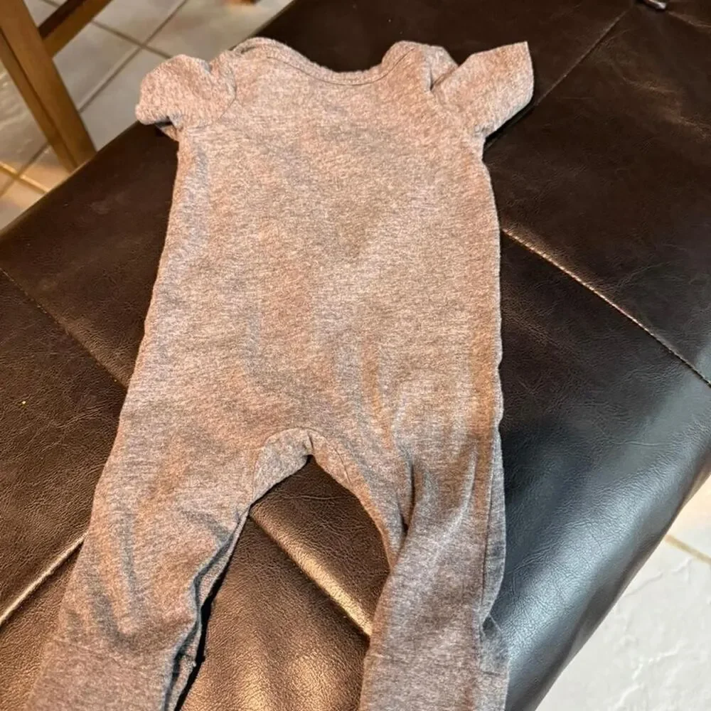 Disney baby grey Mickey Mouse pant onesie. Size NB